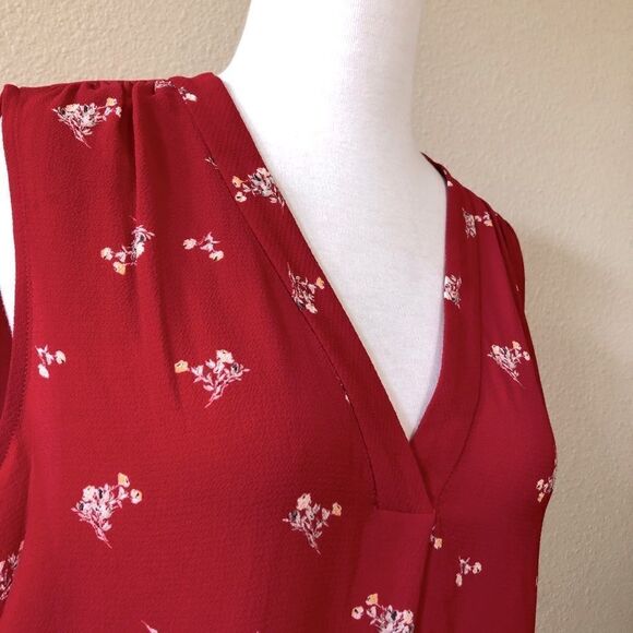 Vince Camuto Desert Bouquet Sleeveless Blouse Sz M - Picture 3 of 12